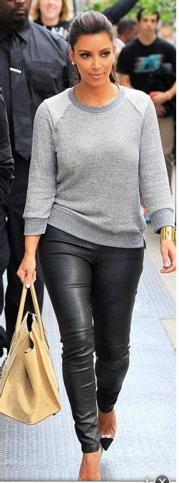 kim kardashian wearing grey sweater